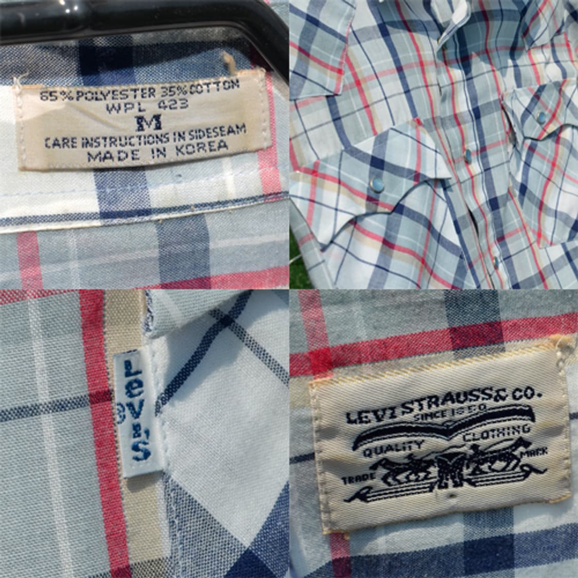 80s Levi's vintage 웨스턴 은박셔츠! 상품이미지3