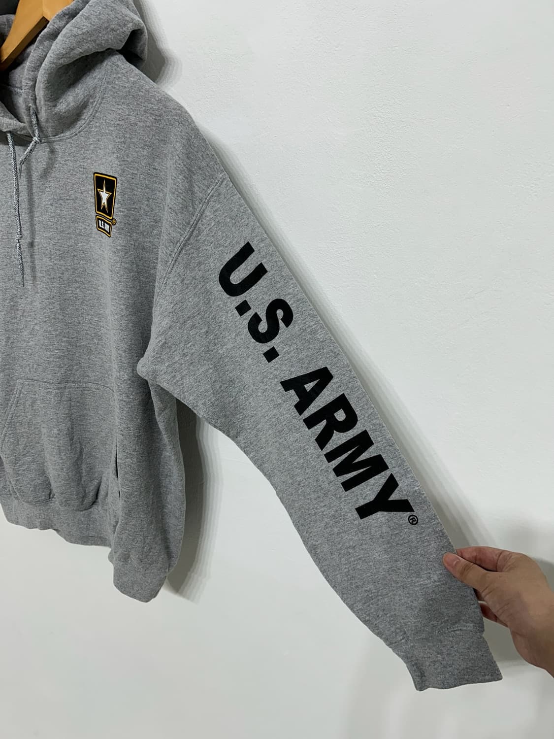 00's gildan U.S Army  hoodie Sweatshirt. 상품이미지9
