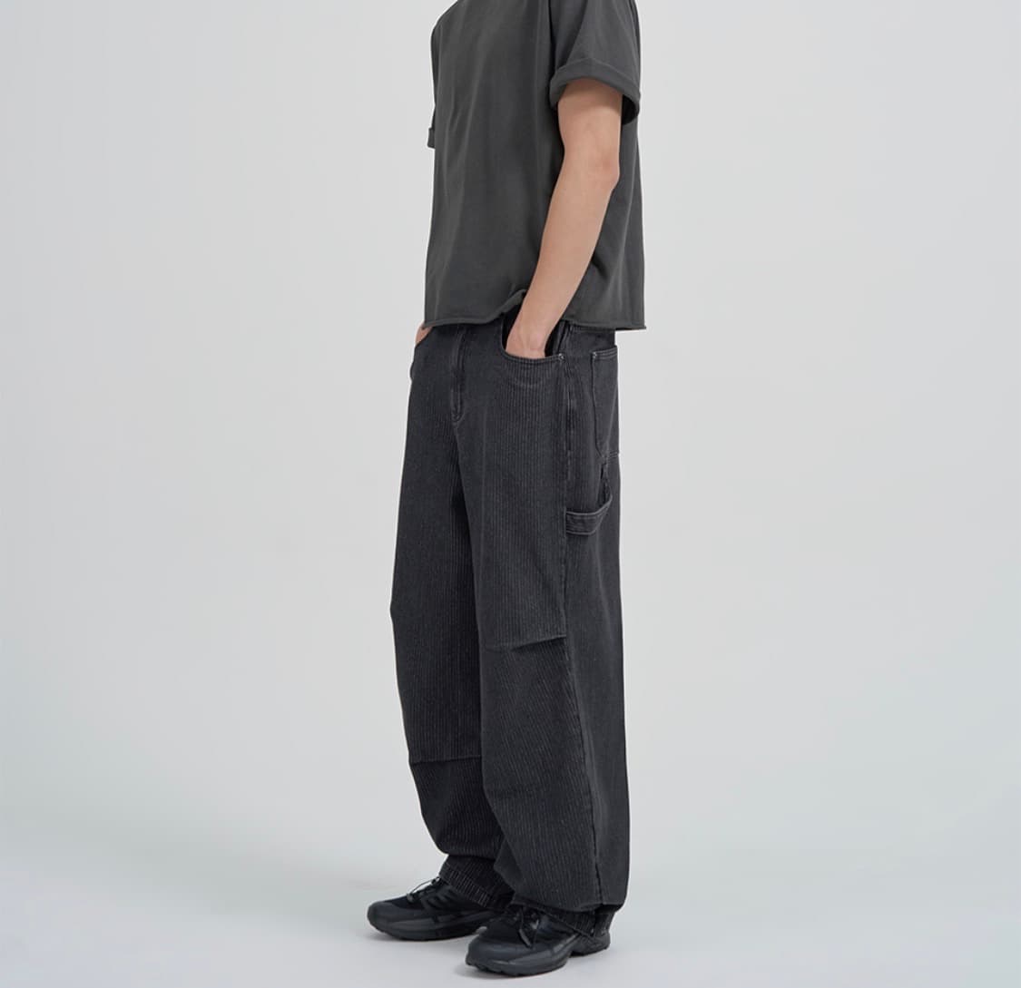 스트라이프 데님 팬츠  상품이미지2