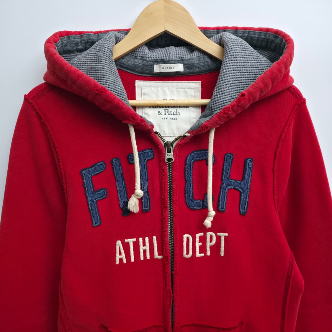 [S] 아베크롬비 레드 후드집업 상품이미지2