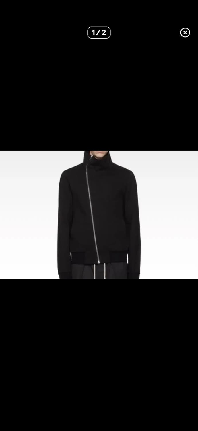 릭오웬스 사선 집업 숏 집업 구매합니다 상품이미지1