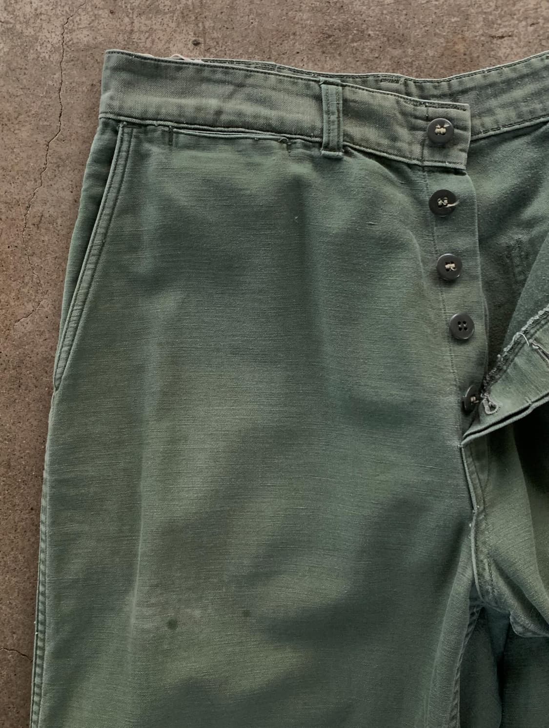 [32] 1950s USMC Cotton Satin Trousers 상품이미지3