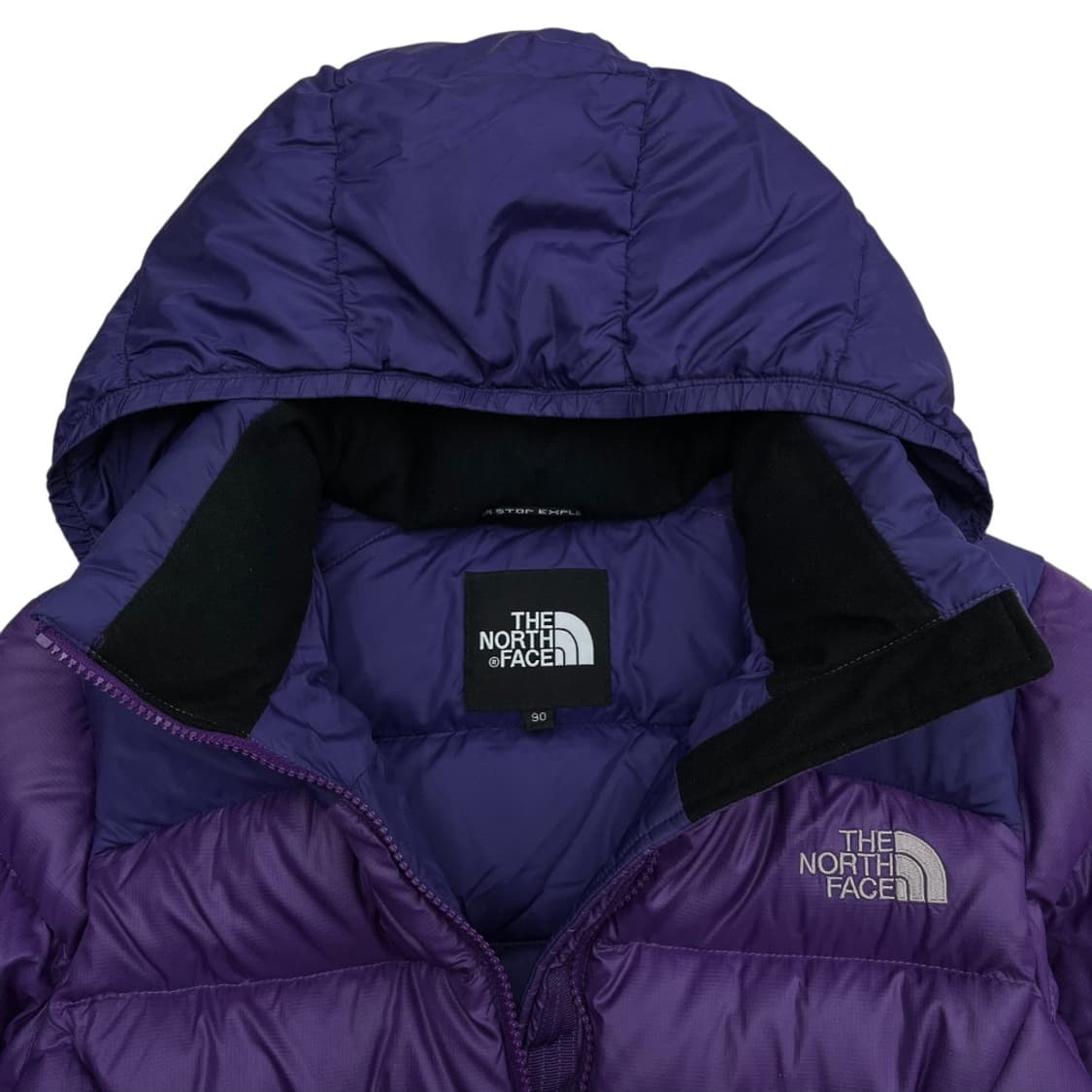 노스페이스 700 로고 퍼플 패딩 90 상품이미지7