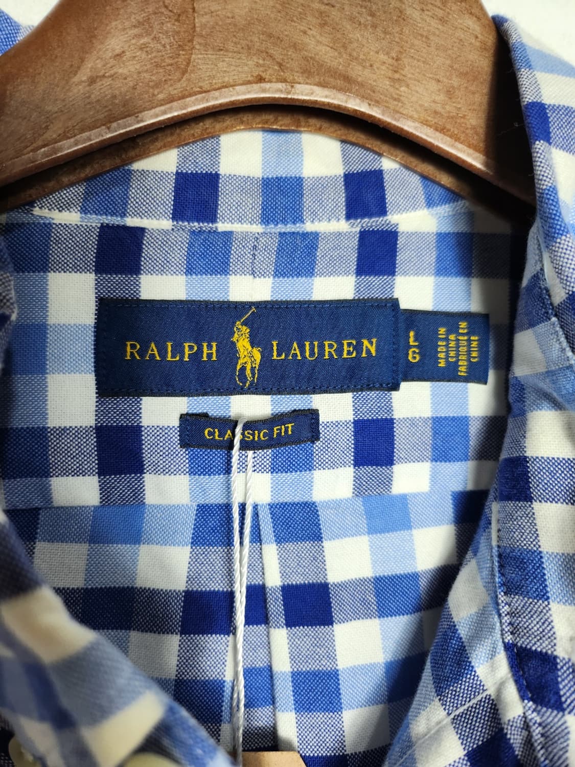 폴로 랄프로렌 클래식핏 깅엄체크 셔츠 상품이미지3