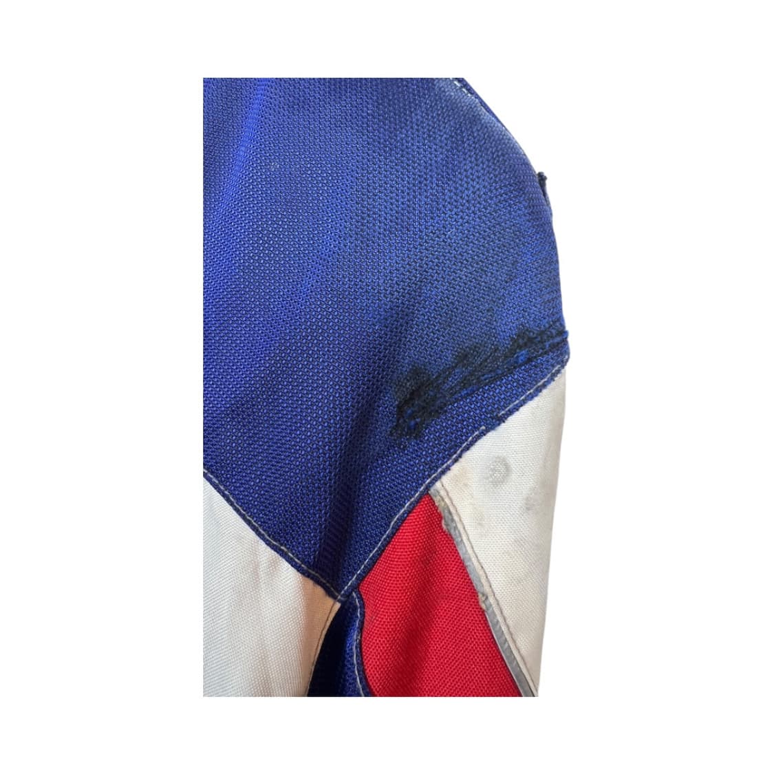 L) 스즈키 빈티지 레이싱 자켓 블루/화이트 컬러블록 OJ-054 상품이미지10