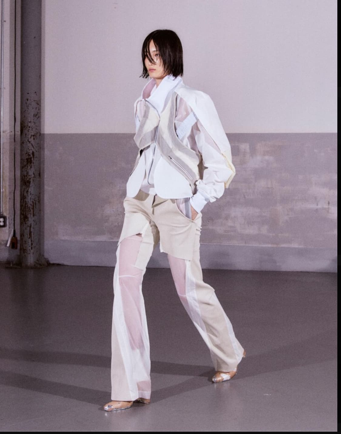 23SS카르넷 아카이브 매스 봄버 자켓 M 상품이미지5