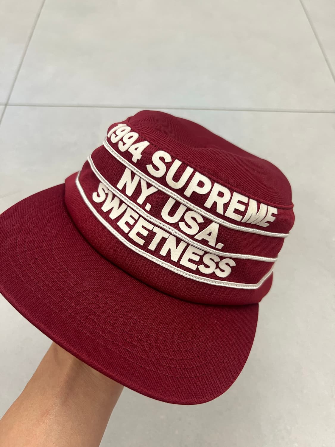 슈프림 프로 볼 필박스 햇 카디널 상품이미지4