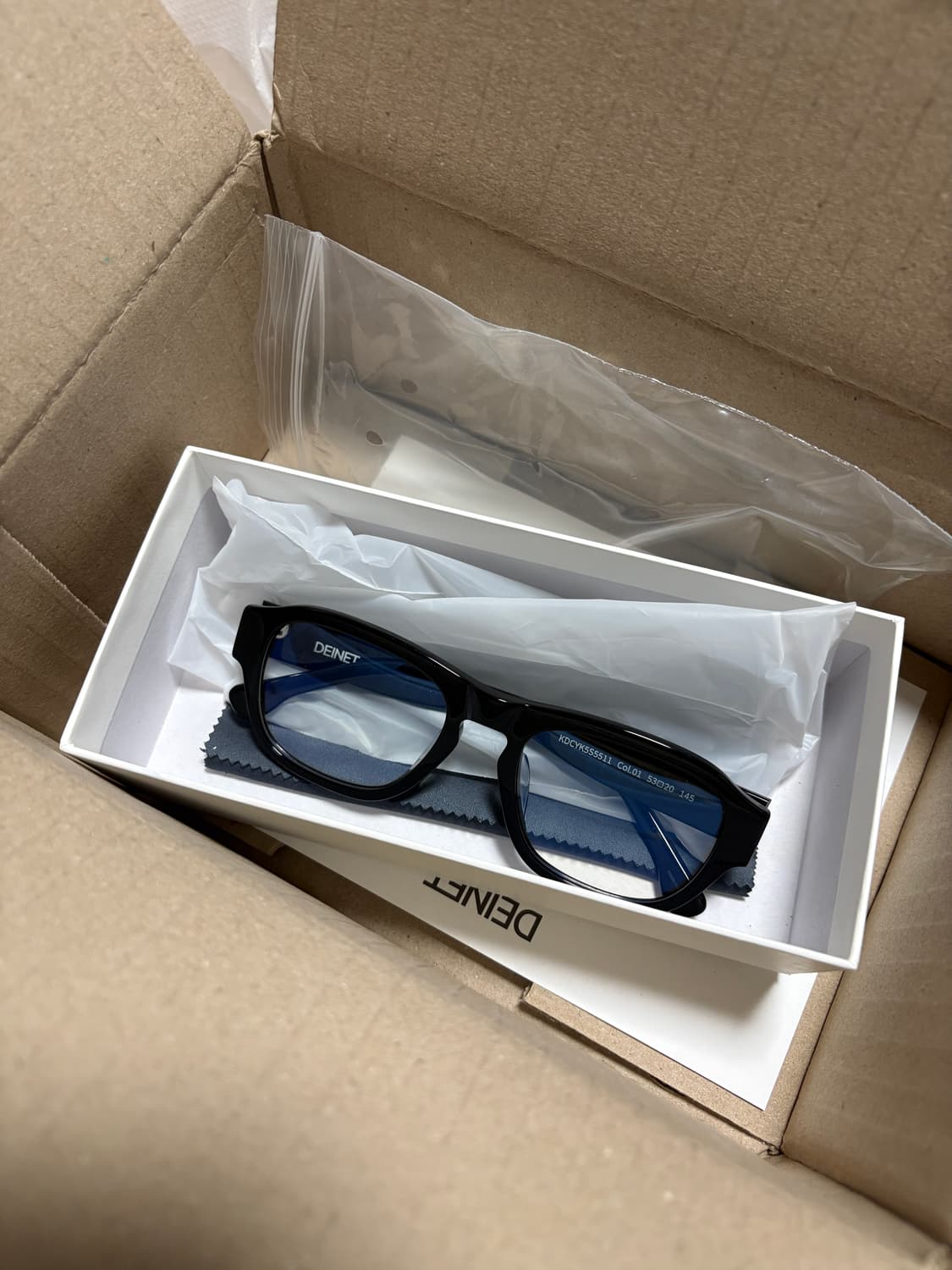 다이닛 안경테 DEINET SQUARE GLASSES IN BLA 상품이미지1