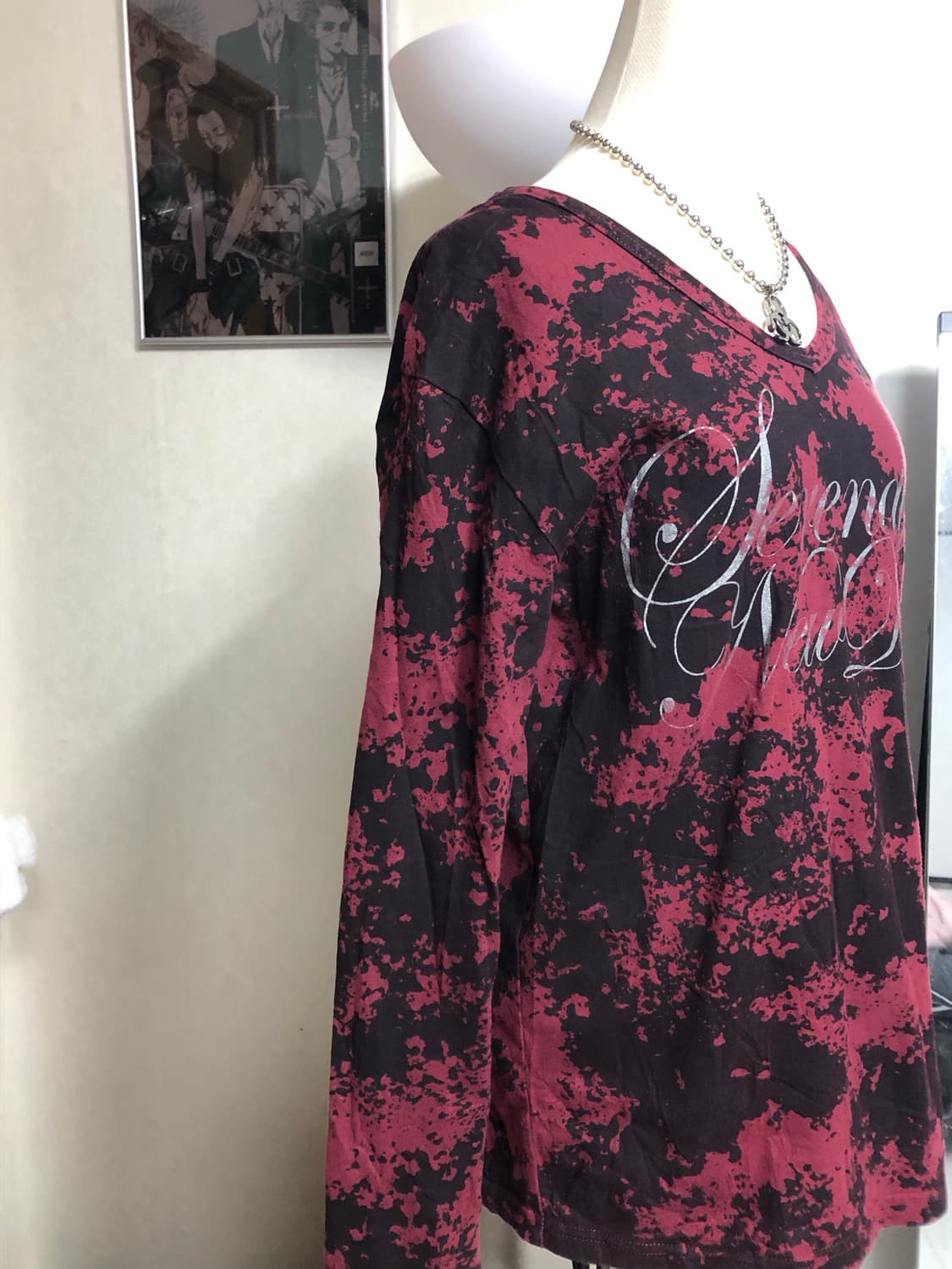 세그맨틱 디자인 펑크 롱슬리브 상품이미지2