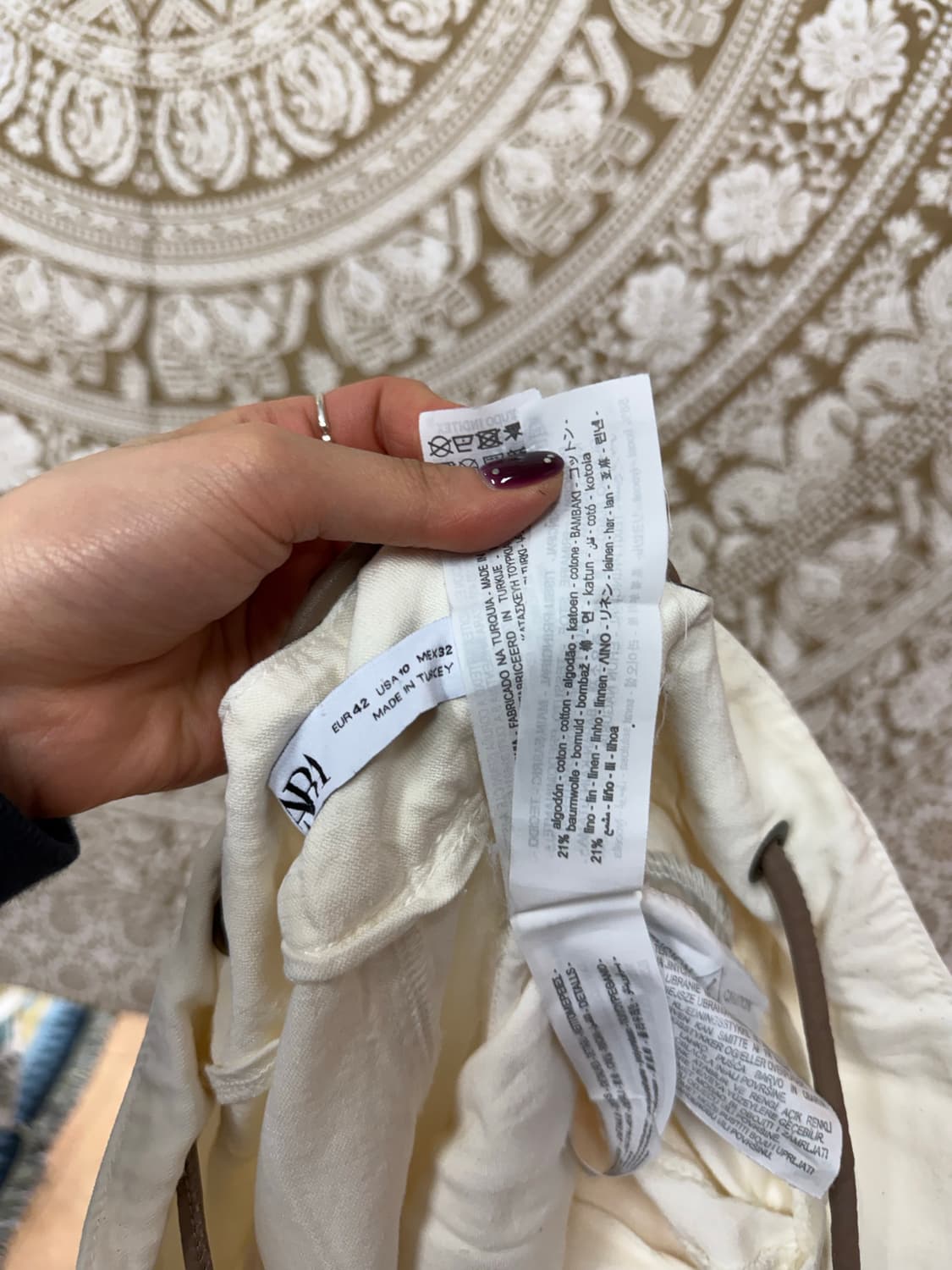 자라 핀턱 밴딩 린넨 팬츠 (Z1002) 상품이미지6