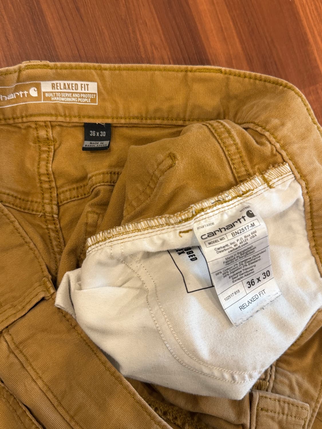 Carhartt 칼하트 워크 팬츠 (35inch) 상품이미지10