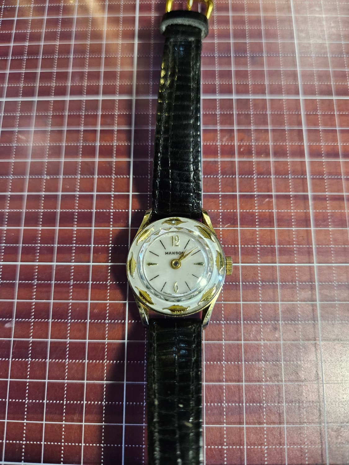 MANSON 맨손, 스위스  핸드와인딩 (수동) 빈티지 여성 손목시계 상품이미지3