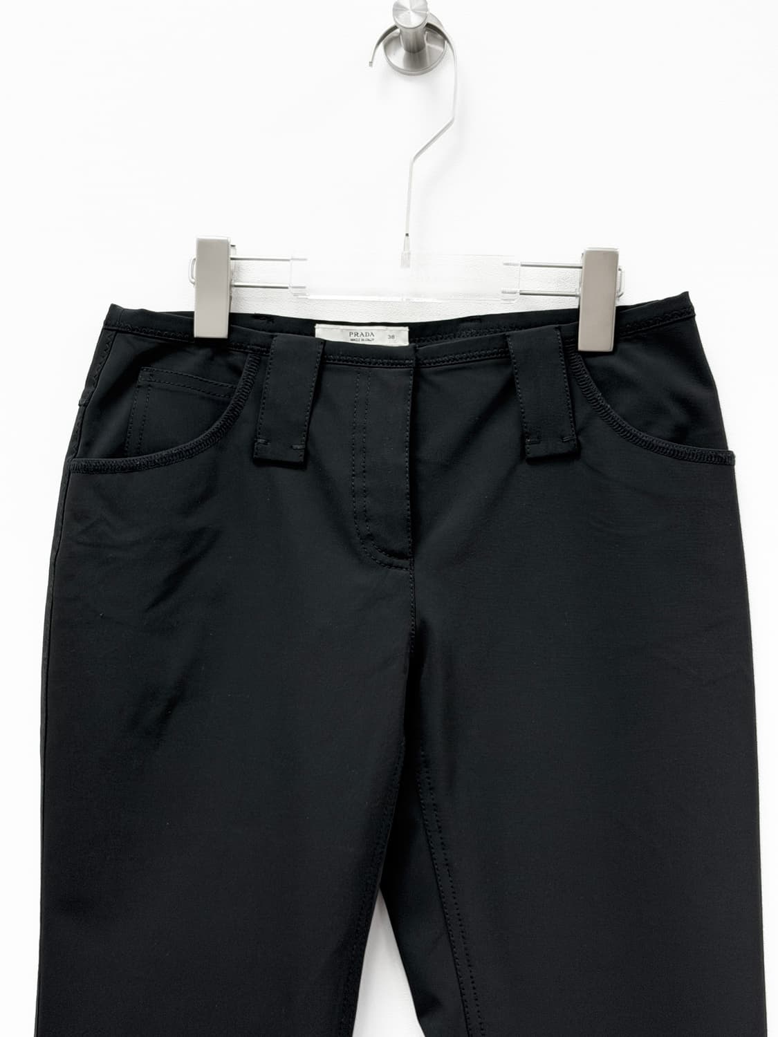 프라다 테크노 스트레치 로우라이즈 크롭 팬츠 상품이미지2