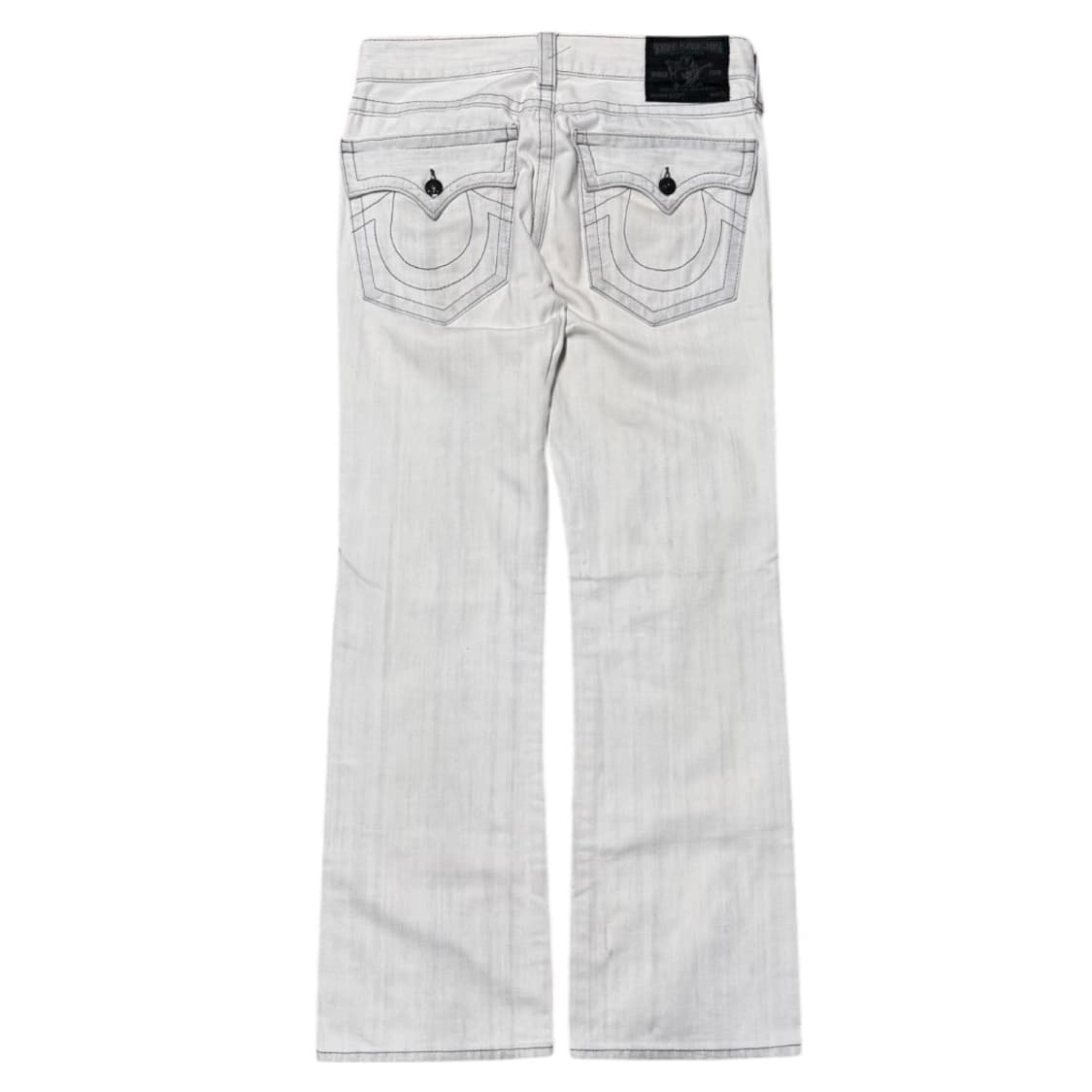 트루릴리전 플레어 화이트 부츠컷 데님팬츠 상품이미지3