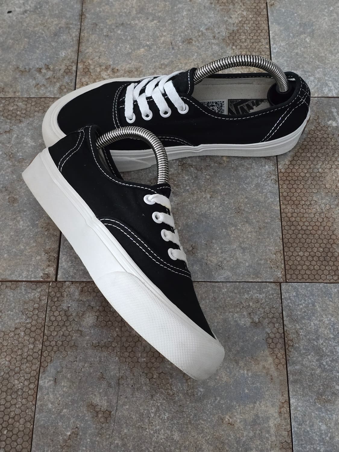 (230)반스 어센틱 vr3 블랙 마쉬멜로우  상품이미지4