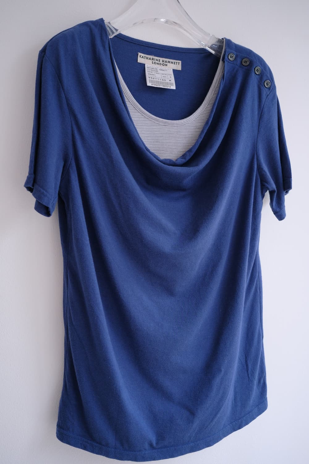 Drape layered button top  상품이미지5