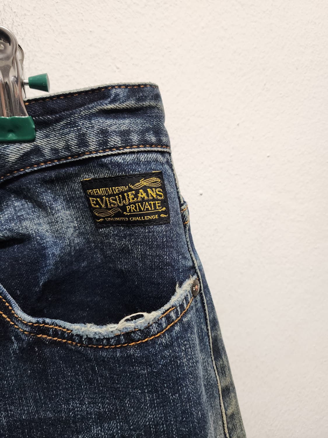 EVISU 에비수 크러쉬 NO.5 패치워크 청바지 상품이미지4
