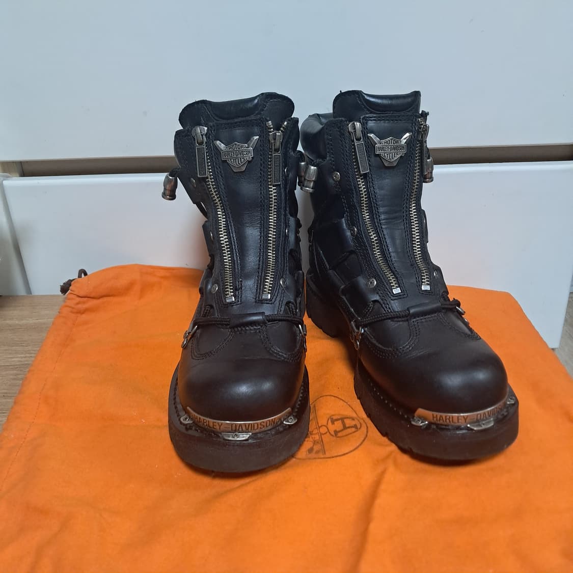 할리데이비슨 블랙 가죽 부츠 워커6.5USA(245~250추천) 상품이미지2