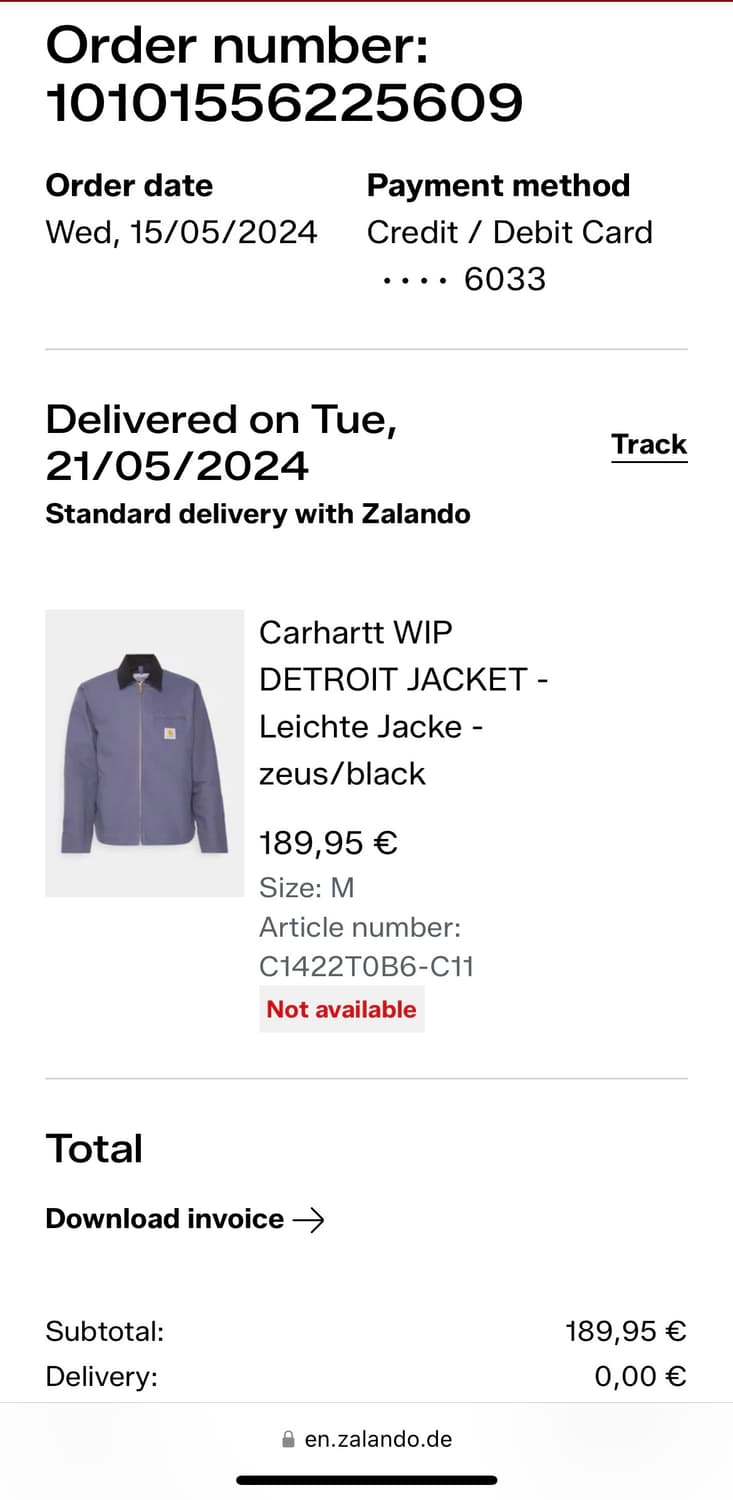 칼하트 WIP 디트로이트 자켓 M 상품이미지6