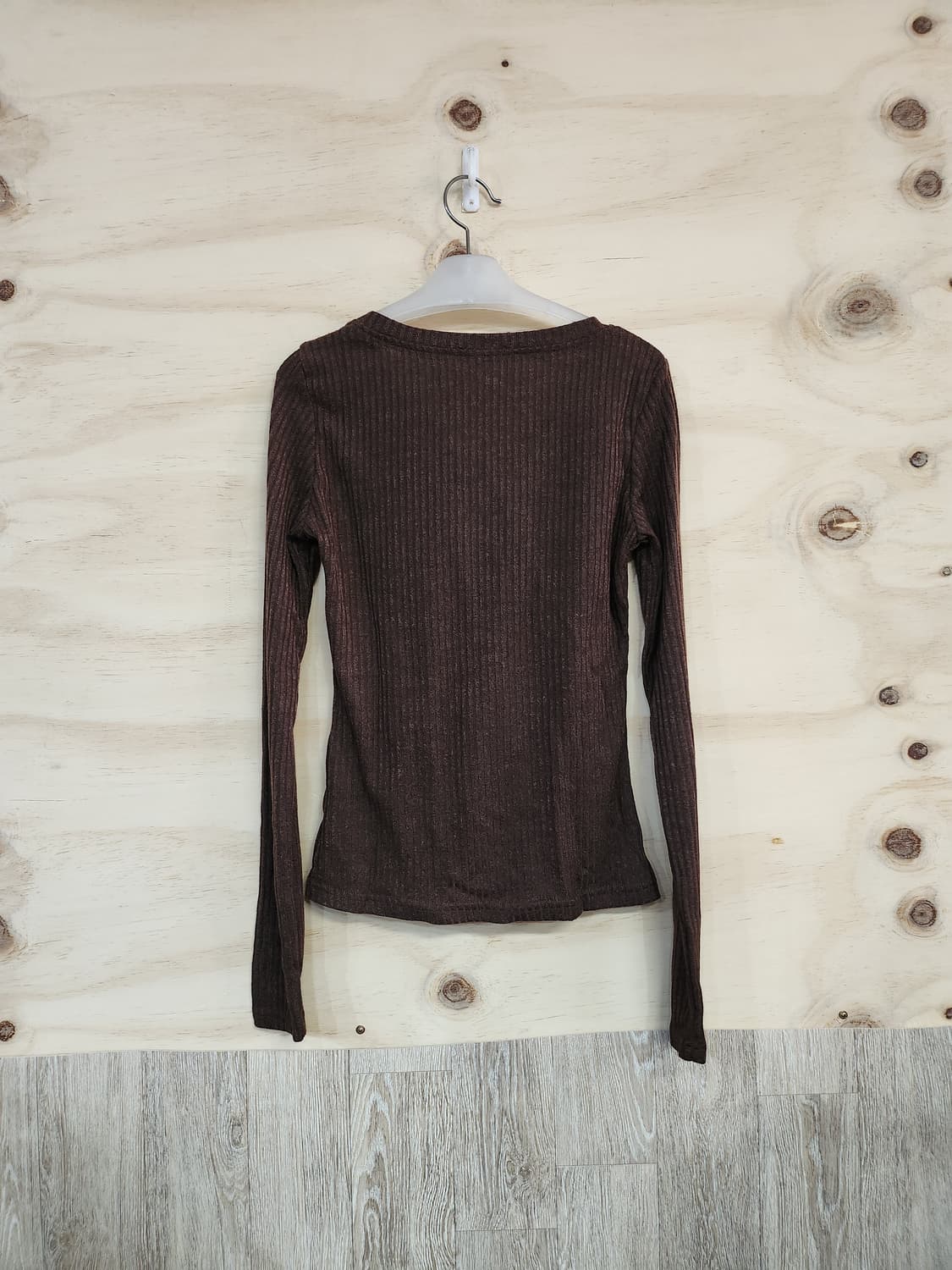 614) 골지 레이스포인트 긴팔티 상품이미지2