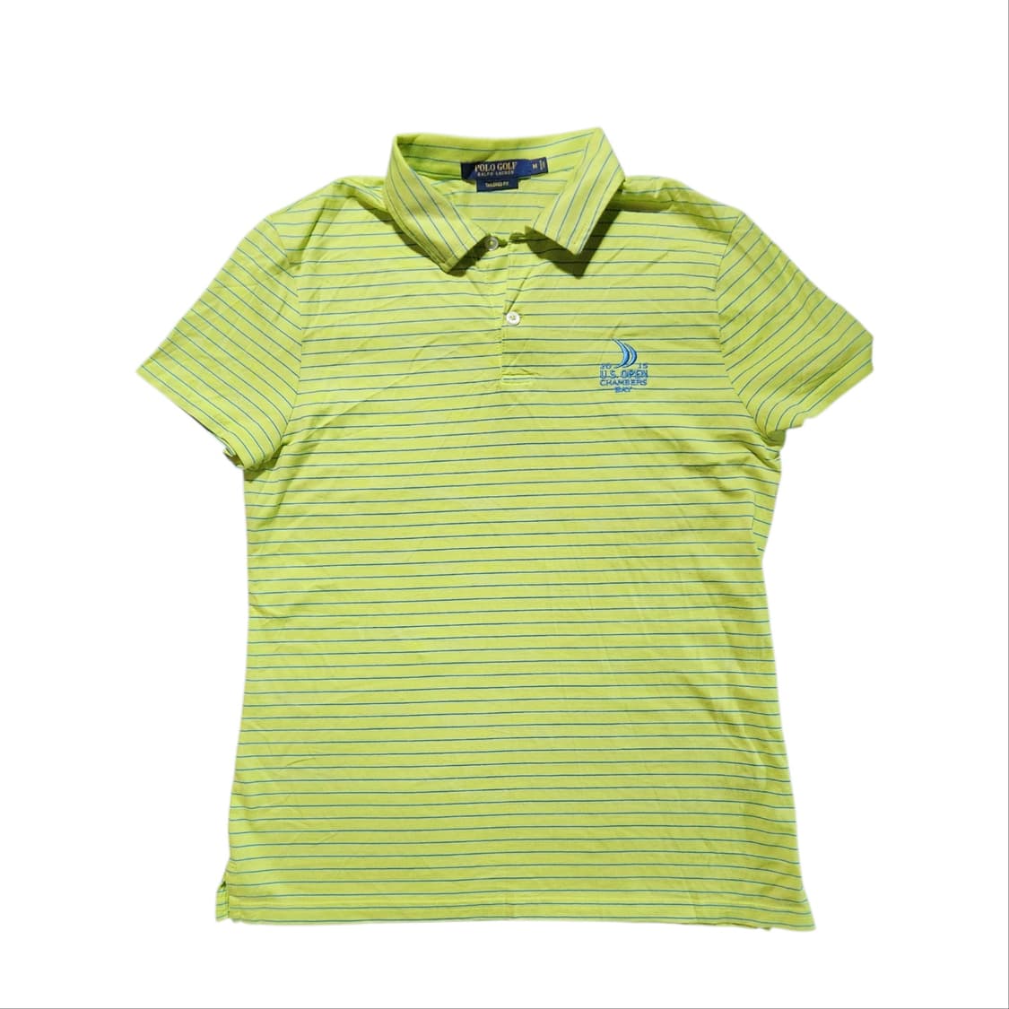 폴로 랄프로렌 스트라이프 골프 폴로셔츠 반팔티 (M) 상품이미지1