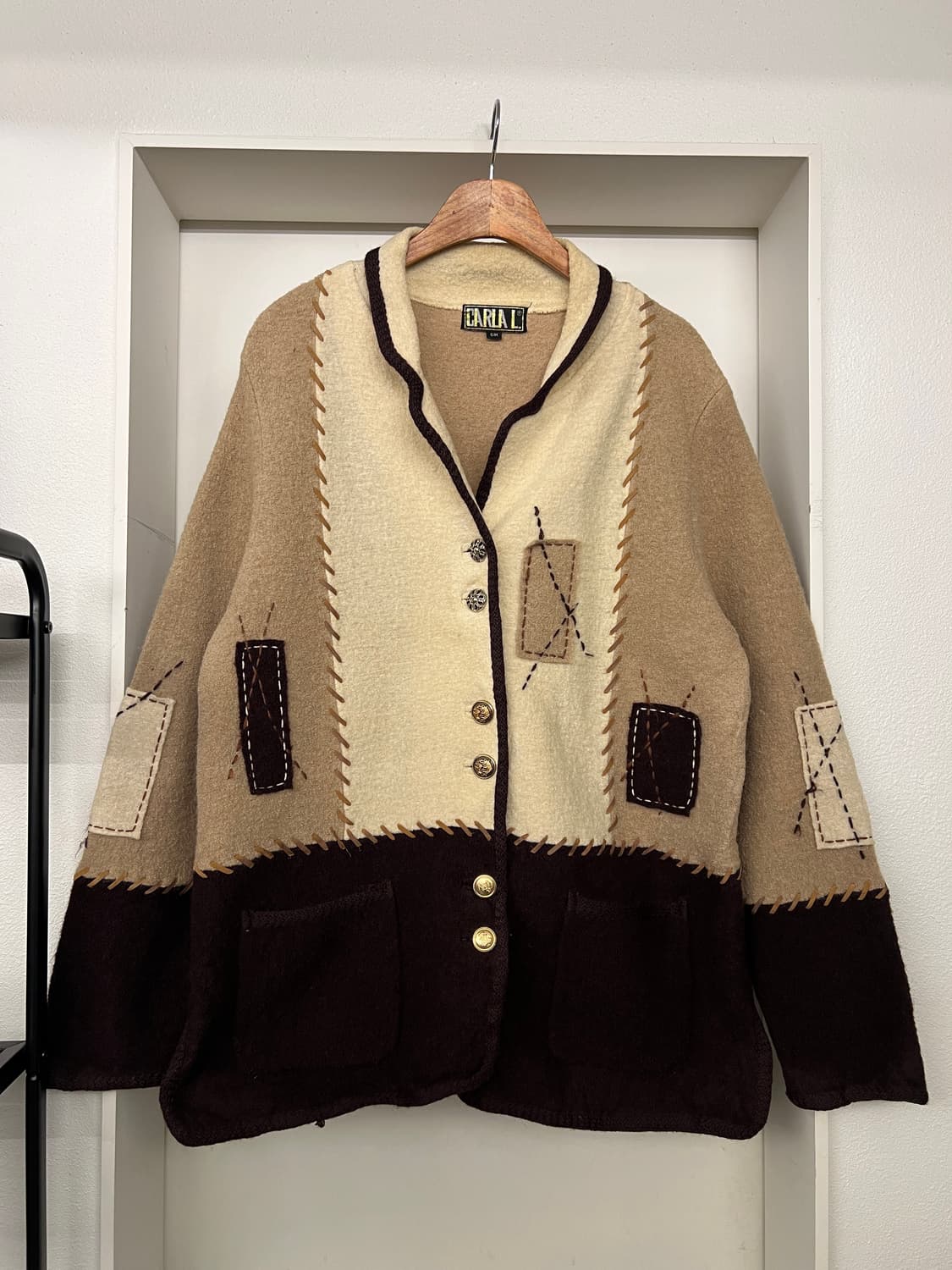 VINTAGE CARLA BOILED WOOL JACKET 보일드울자켓 상품이미지1