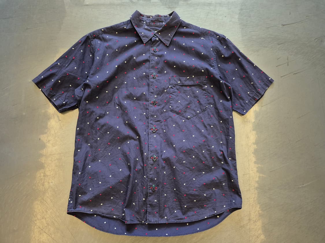 00s 이세이미야케 도트 패턴 셔츠 상품이미지1