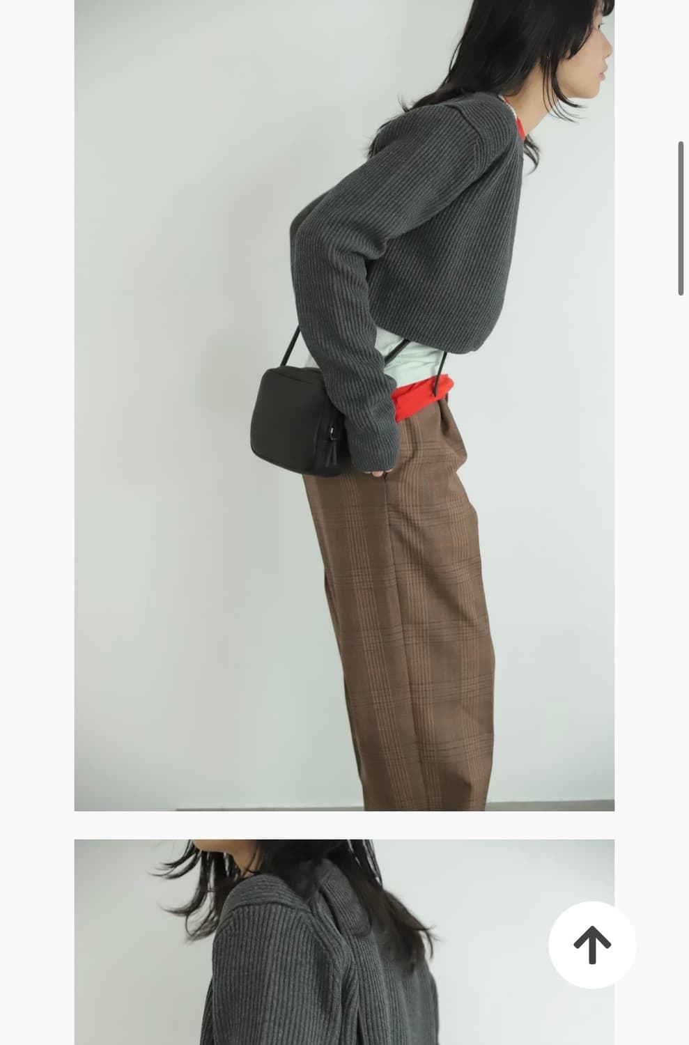 오라리 울1 니트 집업 자켓 그레이 여성  상품이미지5