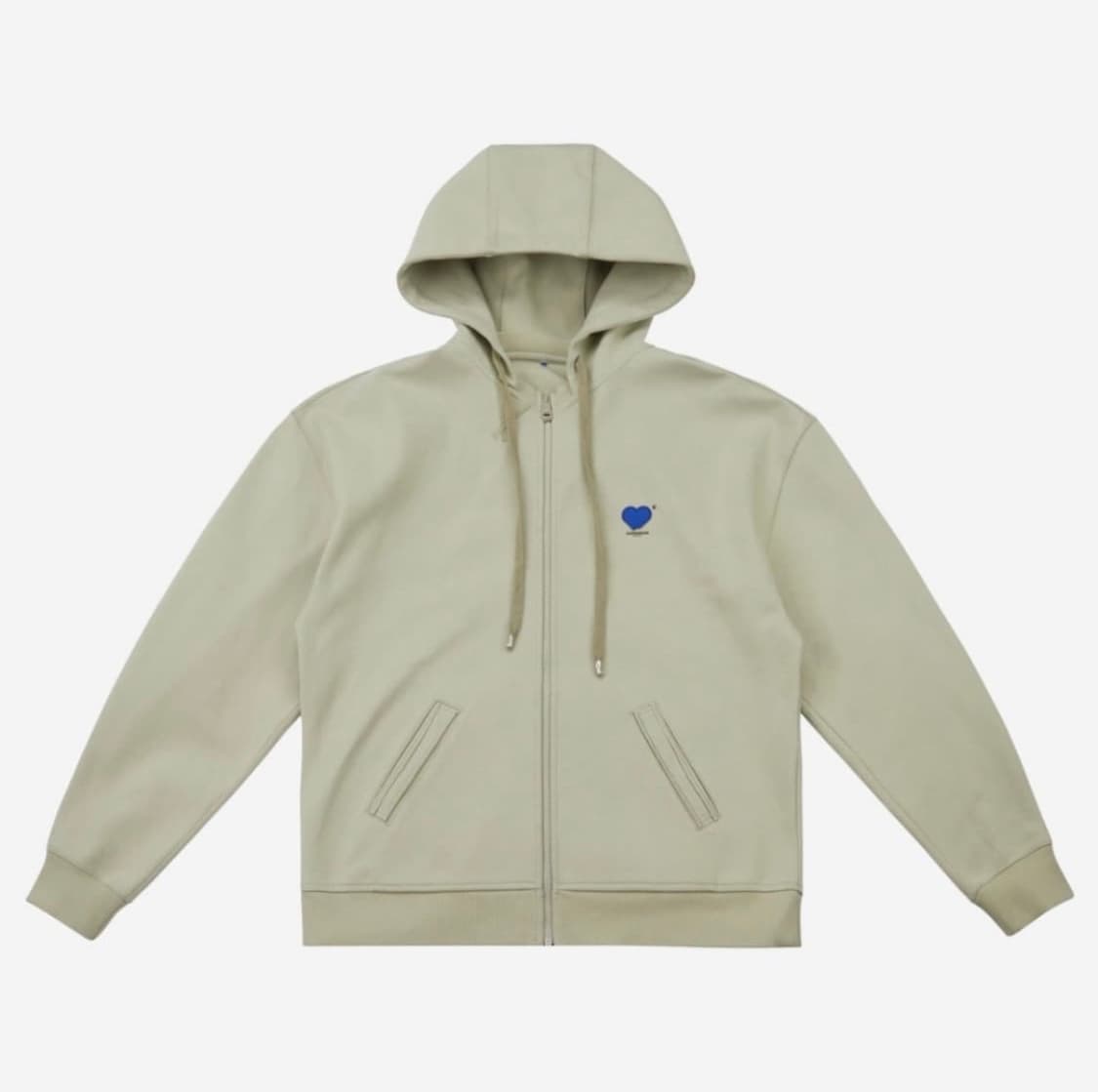 아더에러 트윈하트 로고 후드 집업 카키 A1 상품이미지1