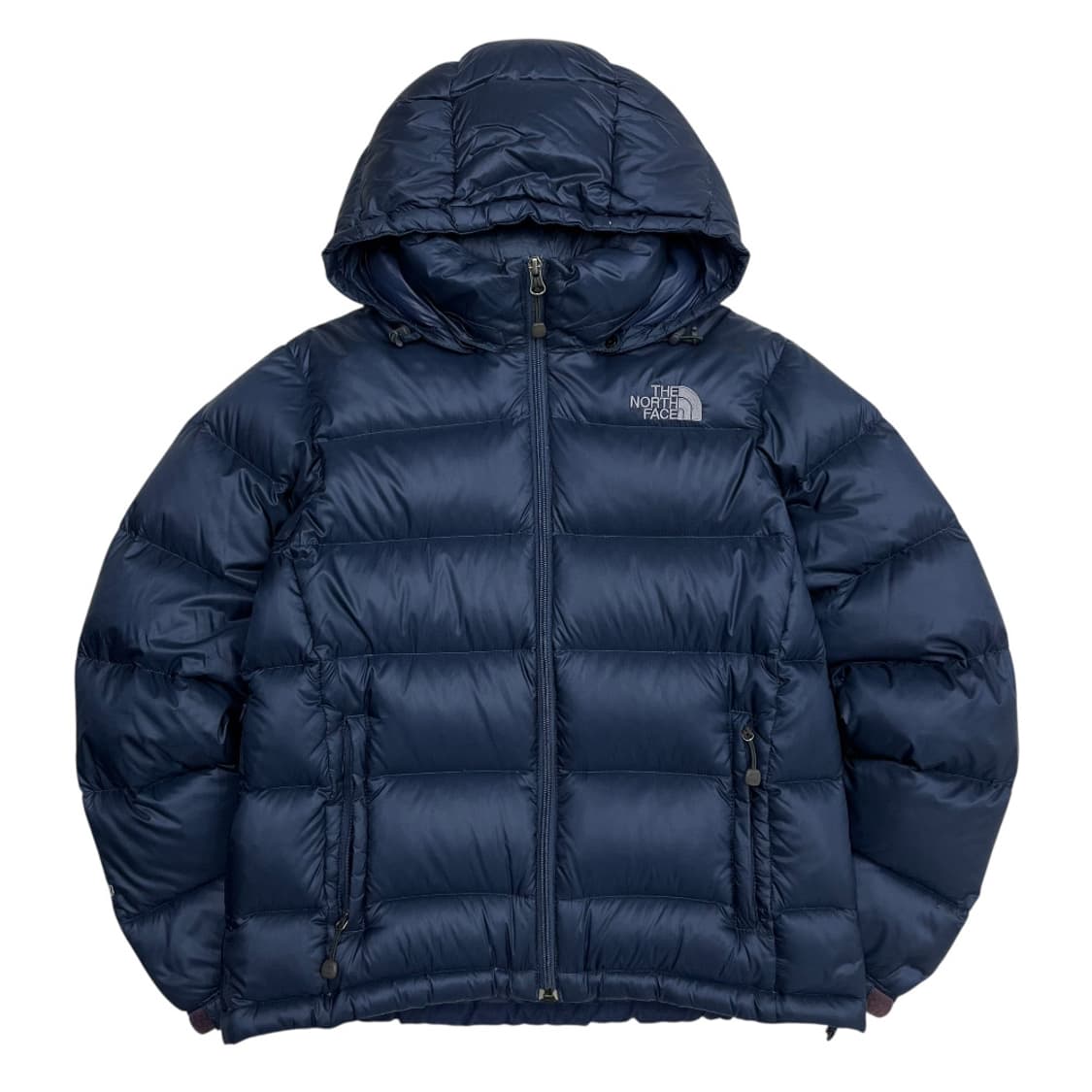노스페이스 로고 네이비 후드 패딩 85 상품이미지3