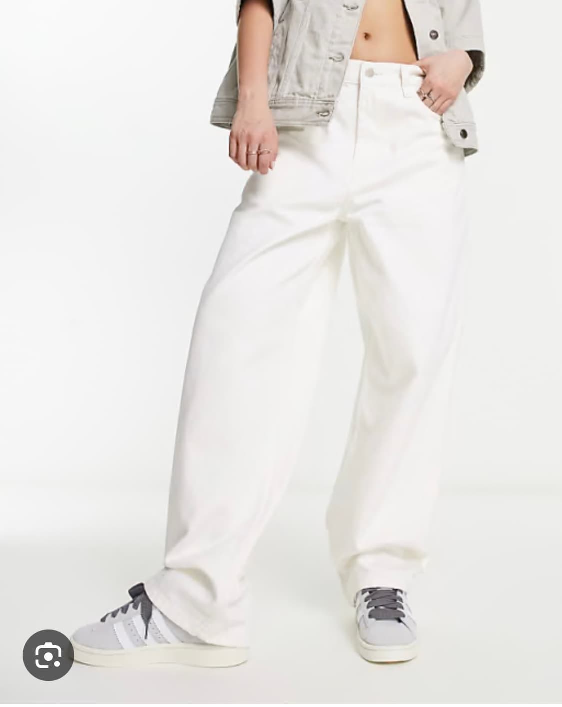 칼하트 윕 Carhartt Wip 스톤 워시드 와이드 팬츠 화이트 25  상품이미지7