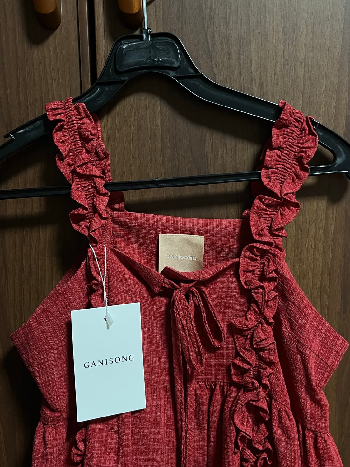 가니송 Seeweed Blouse_red 상품이미지5
