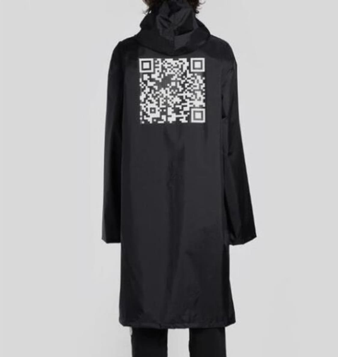 베트멍 QR코드 레인 코트 상품이미지1