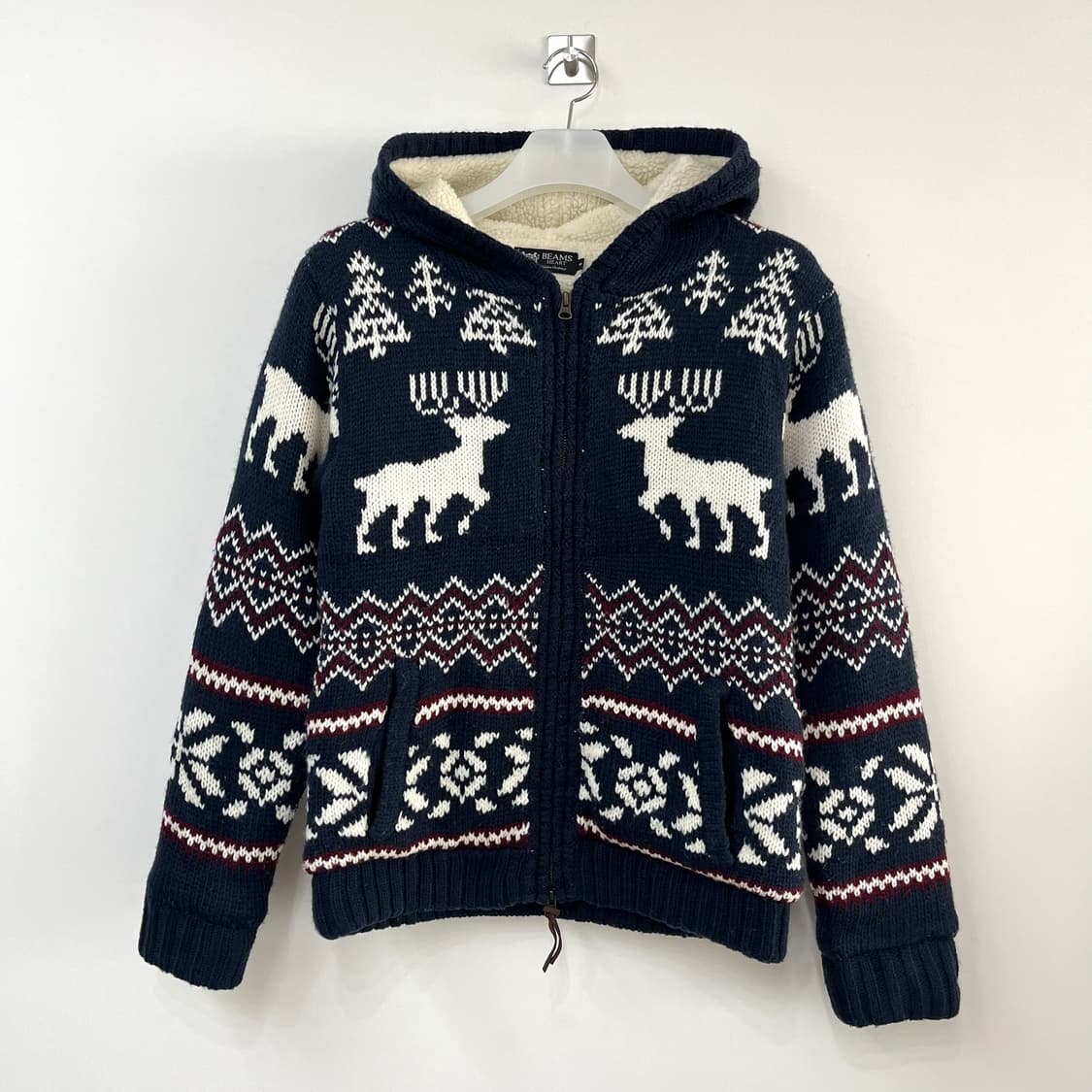 빔즈 하트 BEAMS HEART 노르딕 양털안감 후드집업 상품이미지2