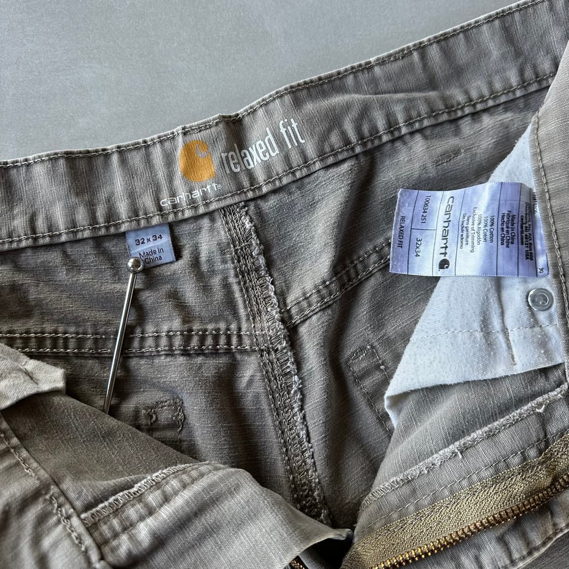 [32인치]칼하트 립스탑 카펜터 워크 팬츠 상품이미지8