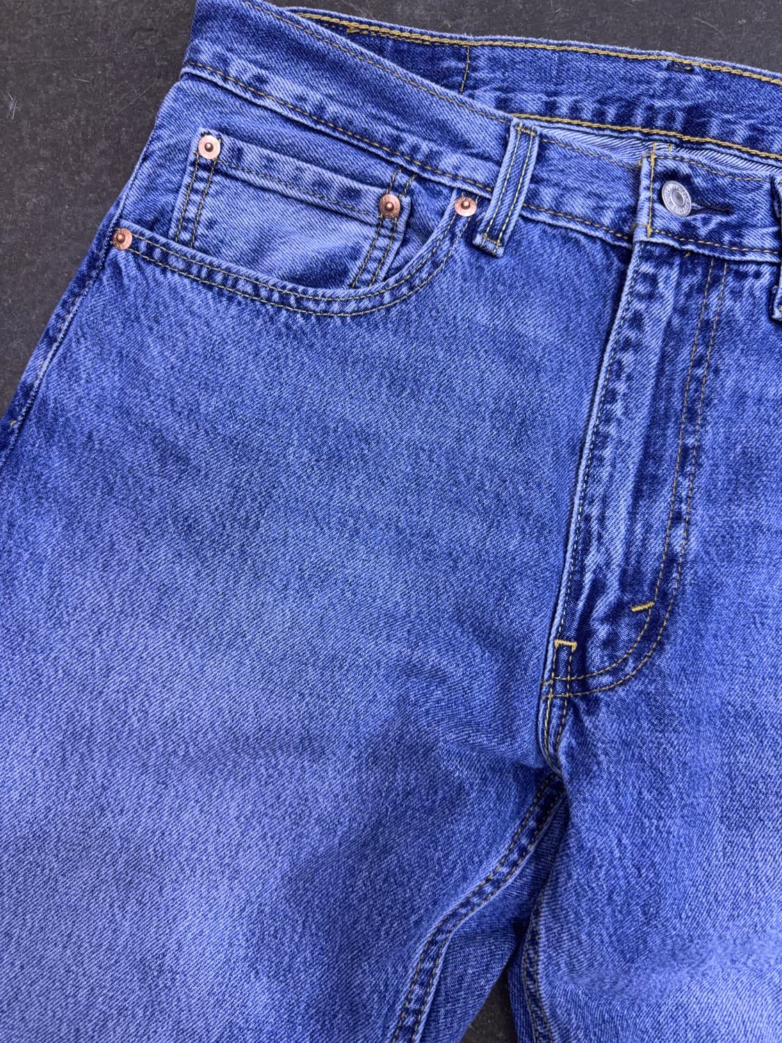 리바이스 555 릴렉스 스트레이트핏 워싱 진 데님팬츠 32 상품이미지4