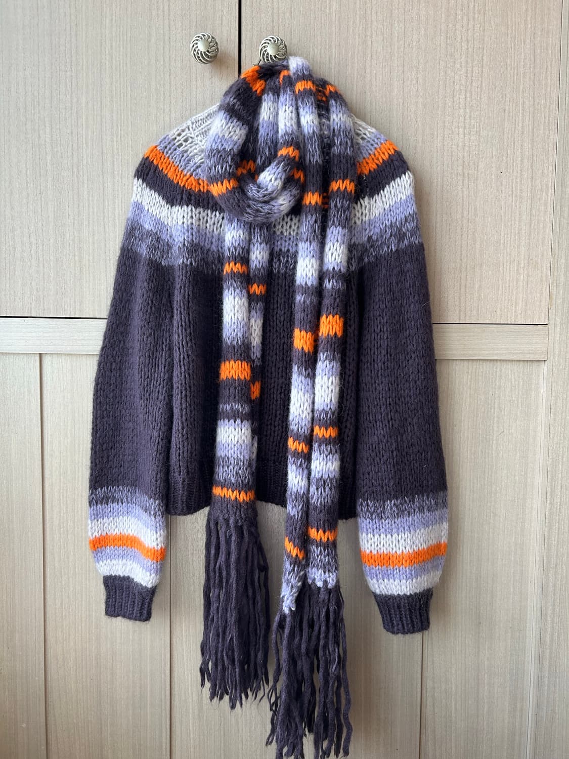 Maje 마쥬 니트 스웨터 + 머플러 세트 상품이미지1