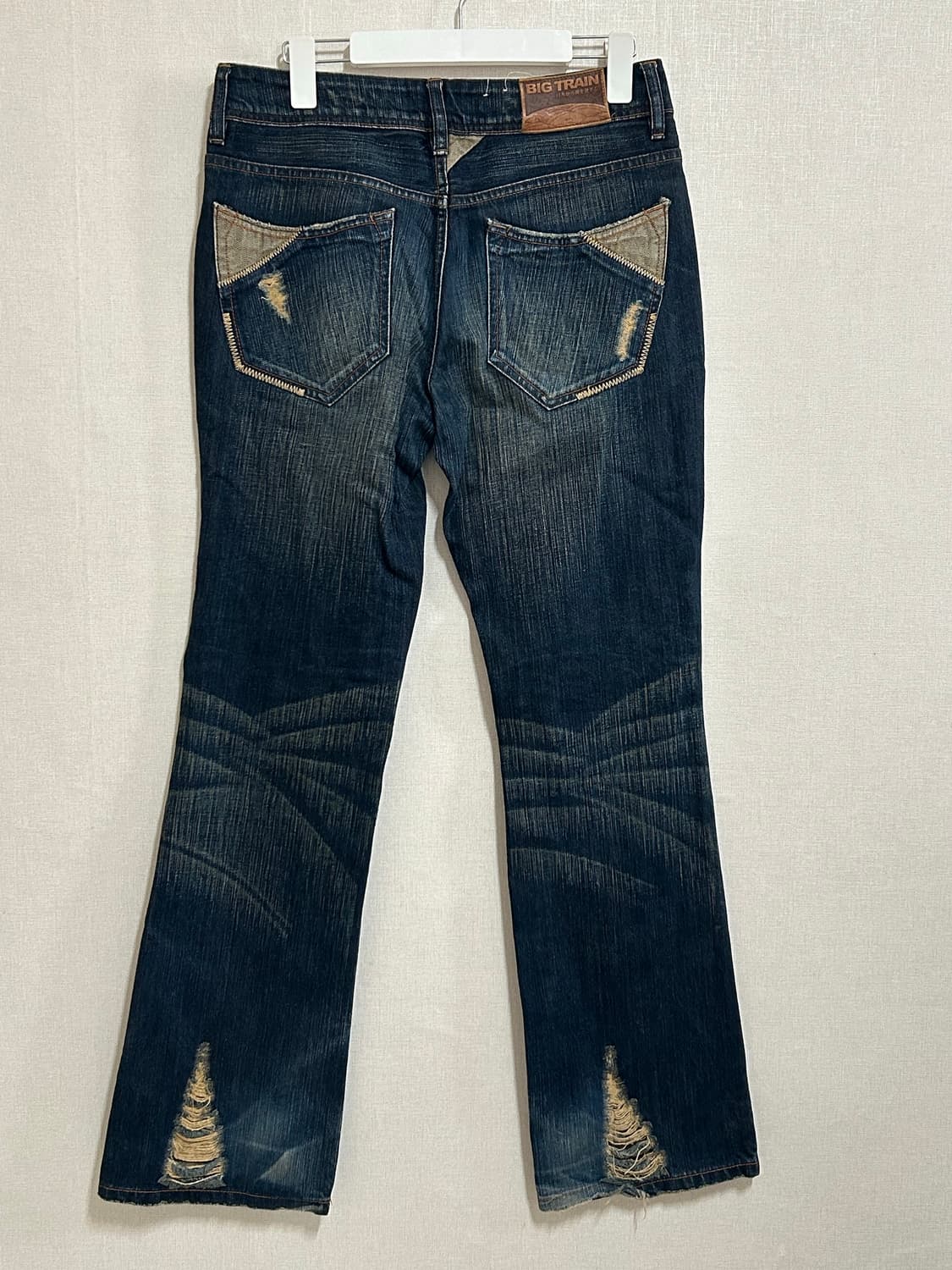 빅트레인 워싱 데미지 진 y2k 상품이미지1