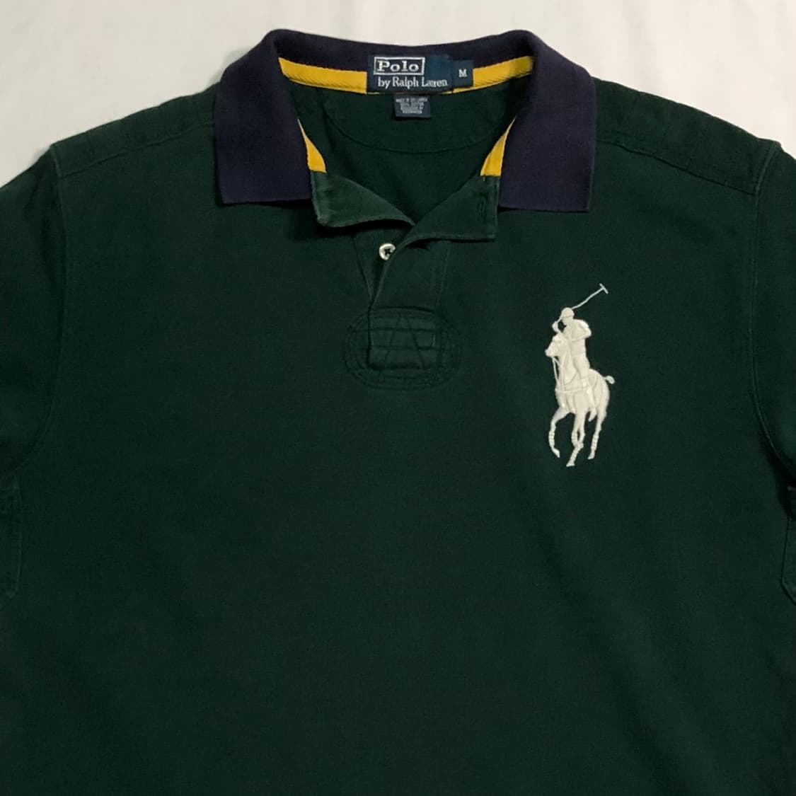 폴로 랄프로렌 빅포니 그린 럭비 카라티 상품이미지1