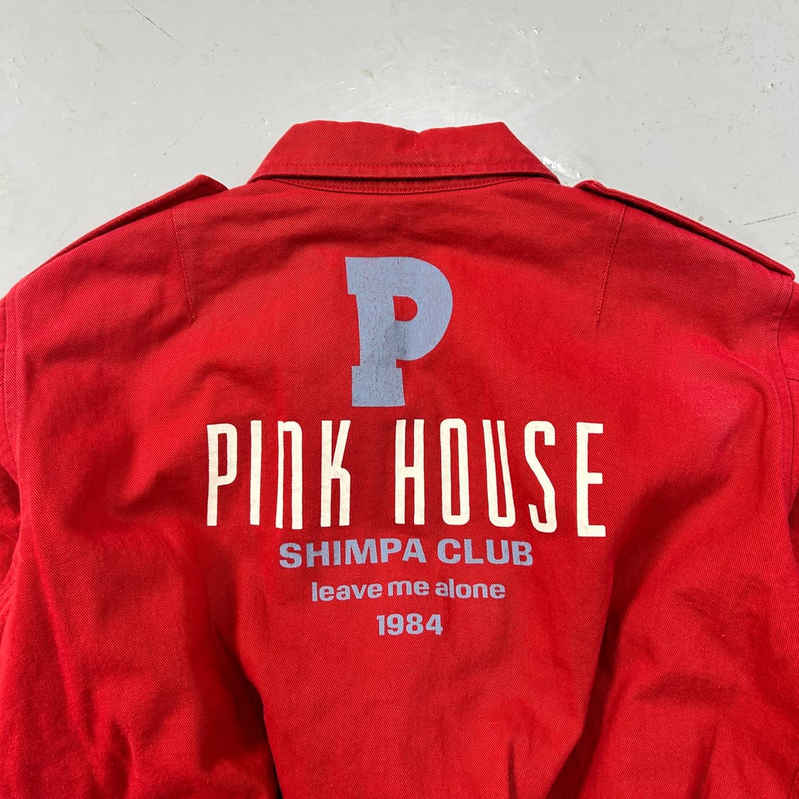 90s 핑크하우스 레드 봄버 자켓  상품이미지6