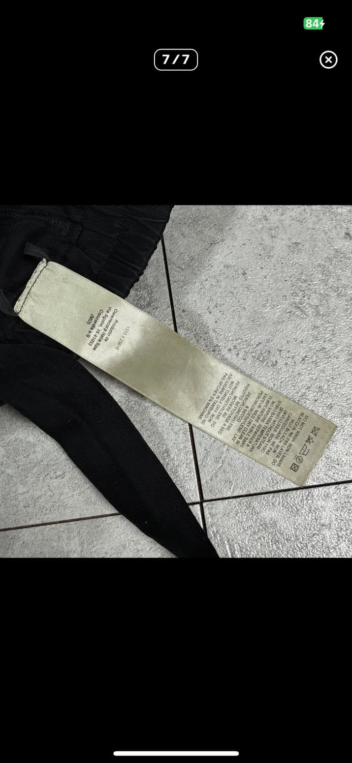 [L] 릭오웬스 다크쉐도우 와이드 크리치 카고 TW 태권도 팬츠 상품이미지4