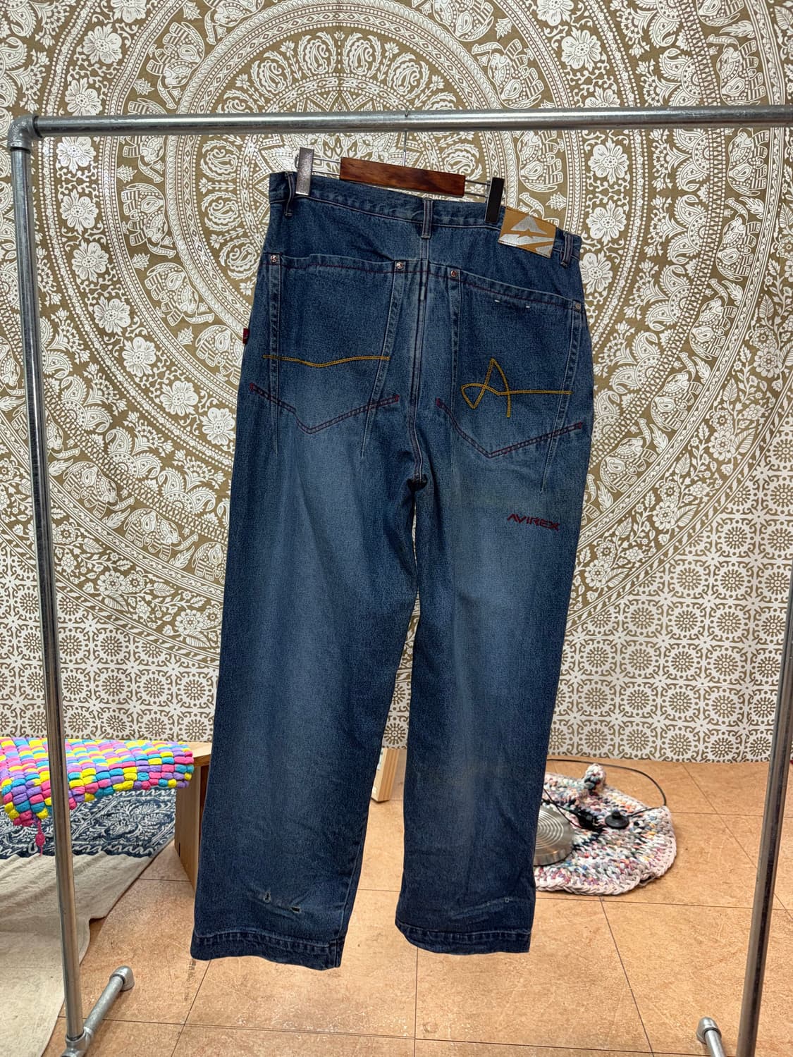 아비렉스 와이드 데님팬츠  상품이미지5