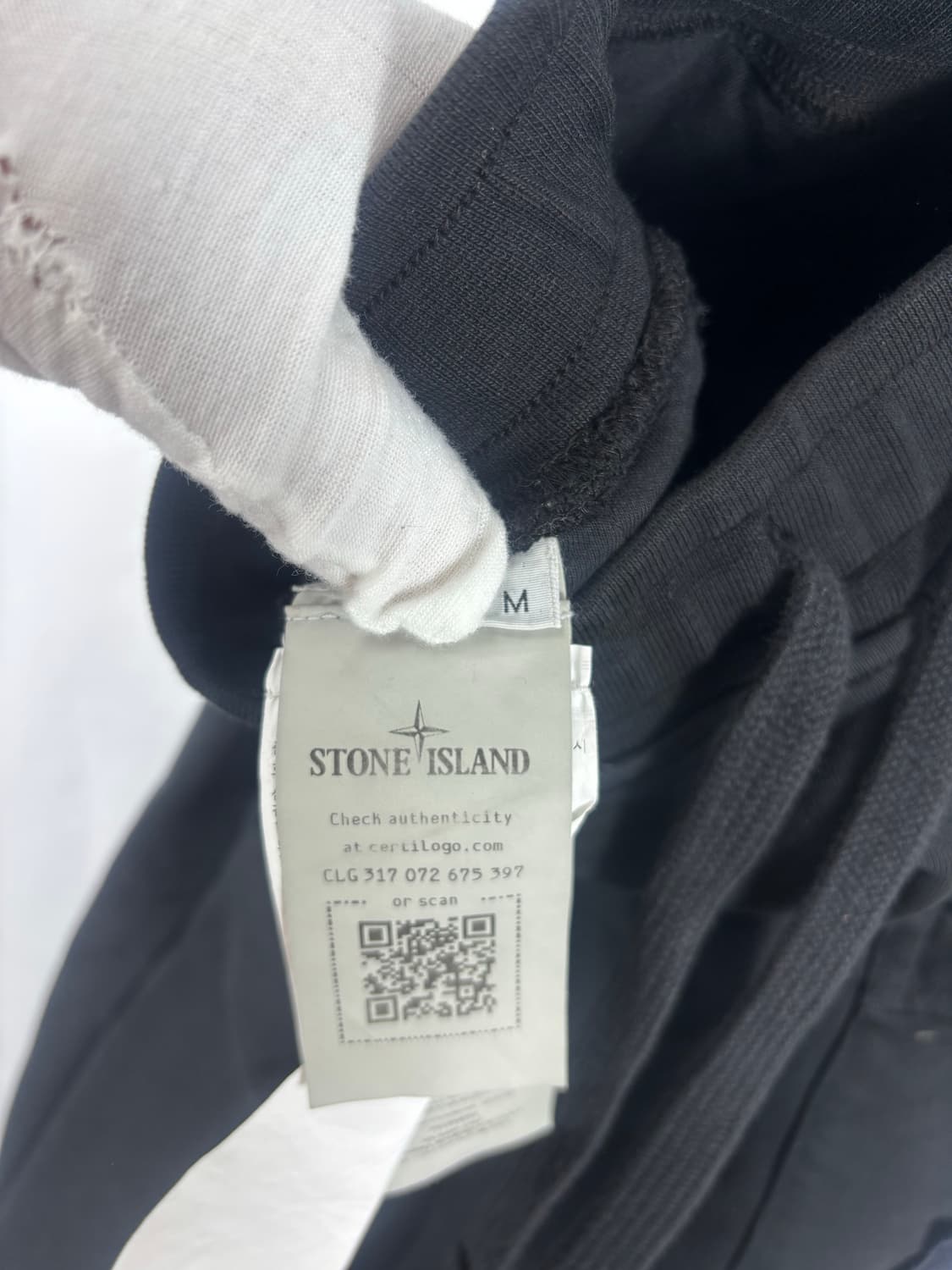 (23FW)스톤아일랜드 가먼트 다이드 스웨트팬츠 블랙M 상품이미지7