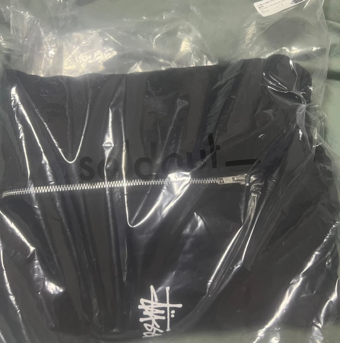 새상품 스투시 베이직 후드집업 상품이미지1