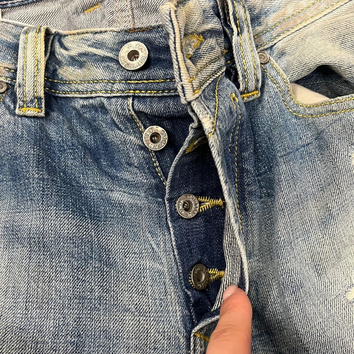 [정품/30] 디젤 데미지 워싱 청바지 b15 상품이미지6