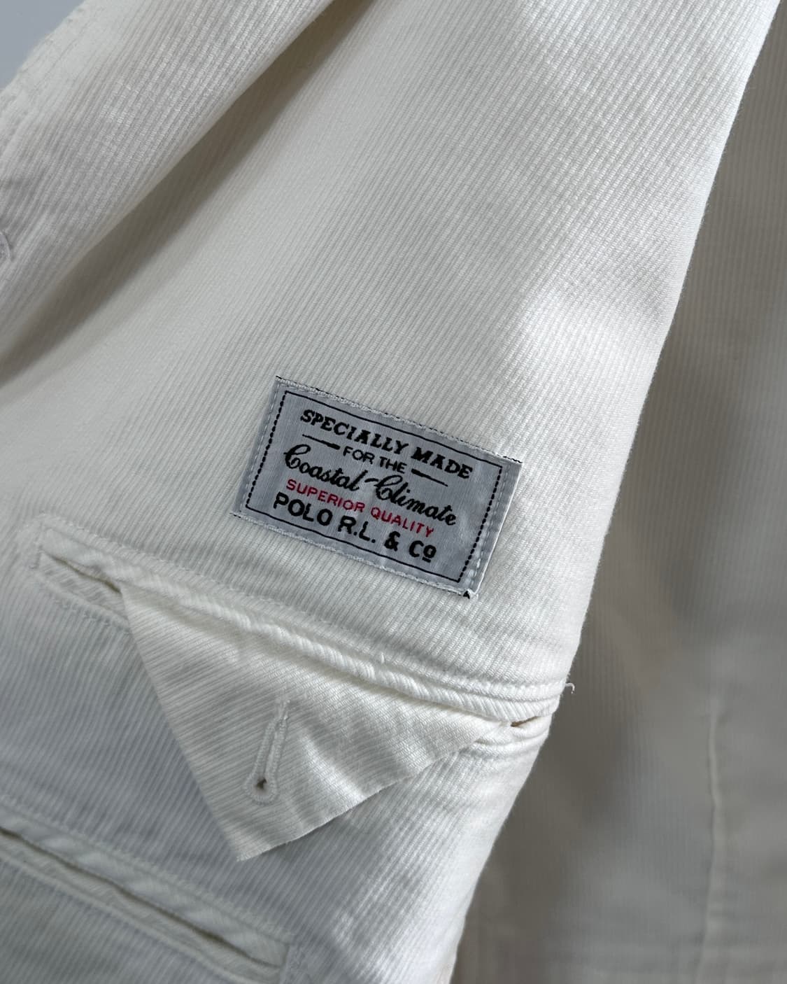 폴로 화이트 코튼 블레이저 자켓 (va.14) 상품이미지9