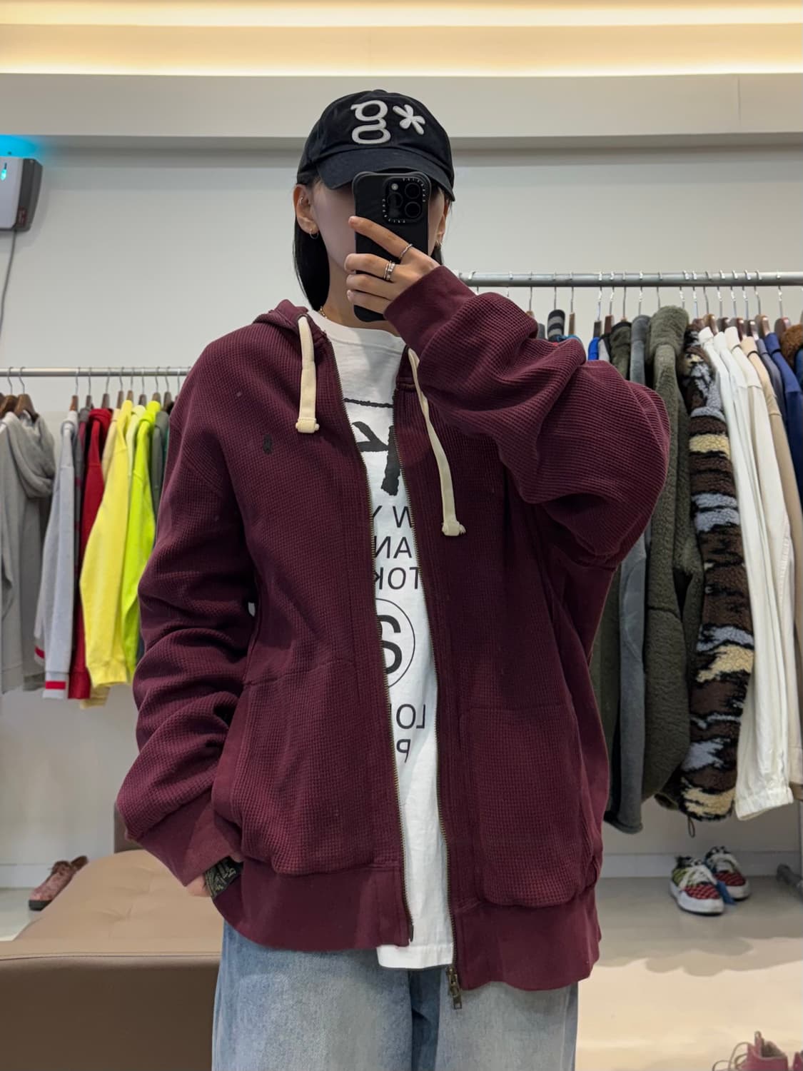 폴로 랄프로렌 투웨이 와플 후드집업 상품이미지9