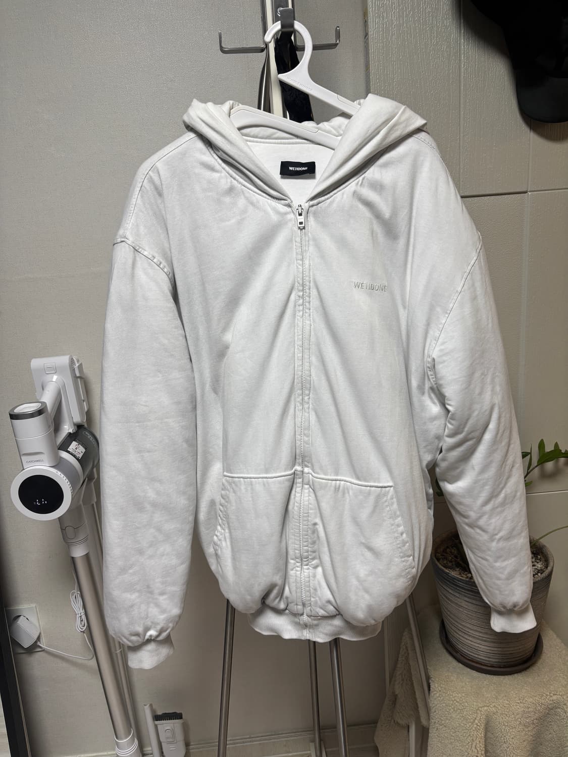 WE11DONE padded 셋업 (후드+스커트) 상품이미지1