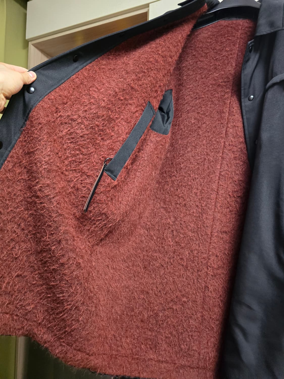 (50)솔리드옴므 모헤어 알파카 발마칸 코트 상품이미지4