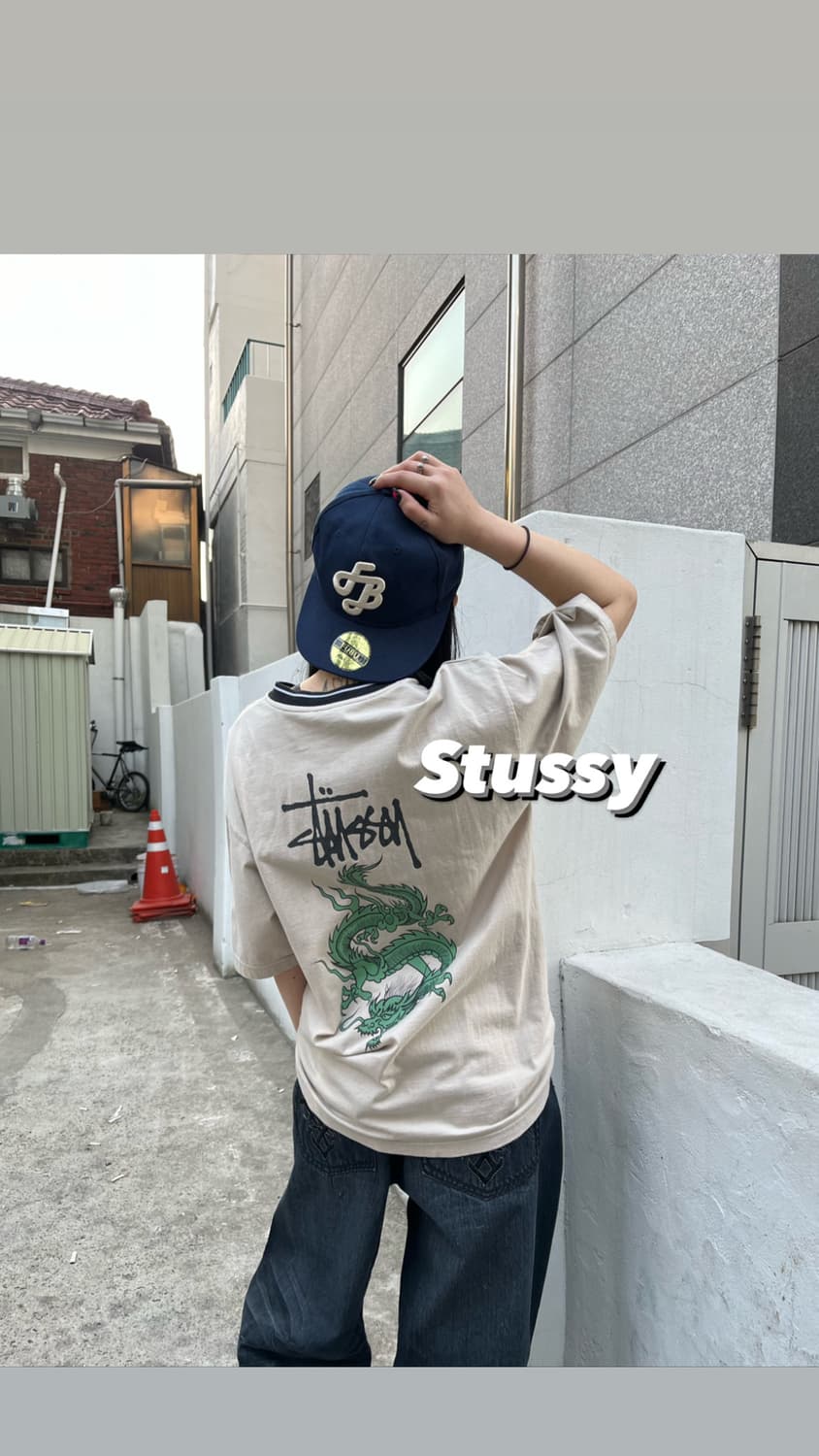 스투시 아카이브 드래곤 오버핏 티셔츠 상품이미지1